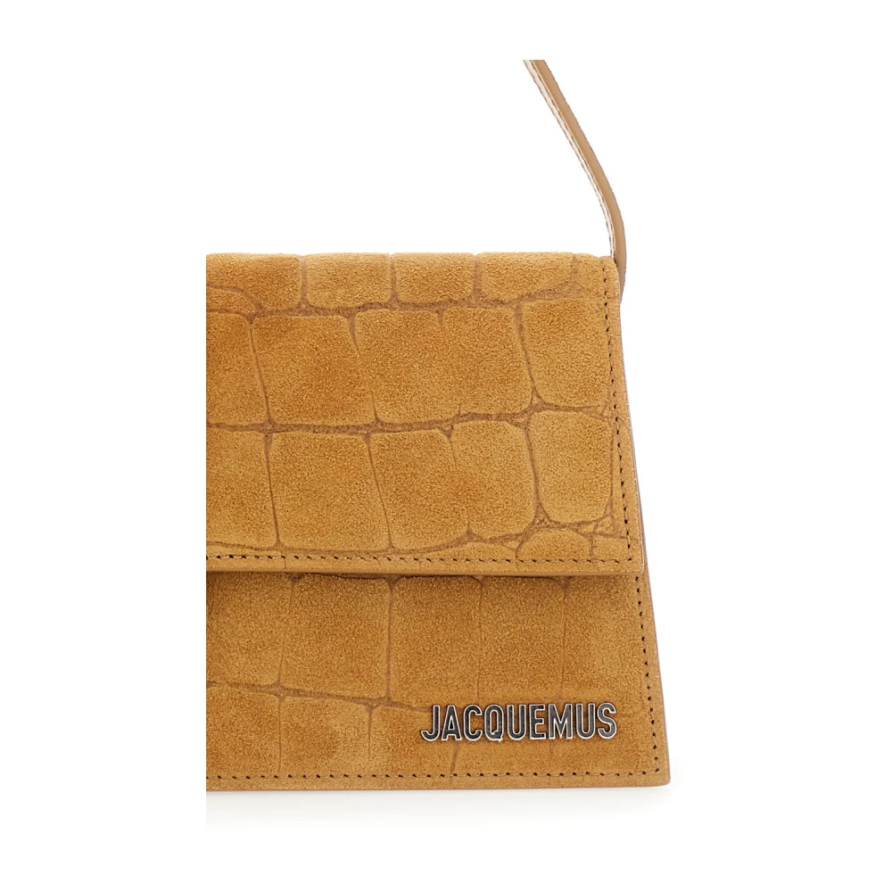 Jacquemus Le Bambino Beige Schoudertas met Logo Beige Dames