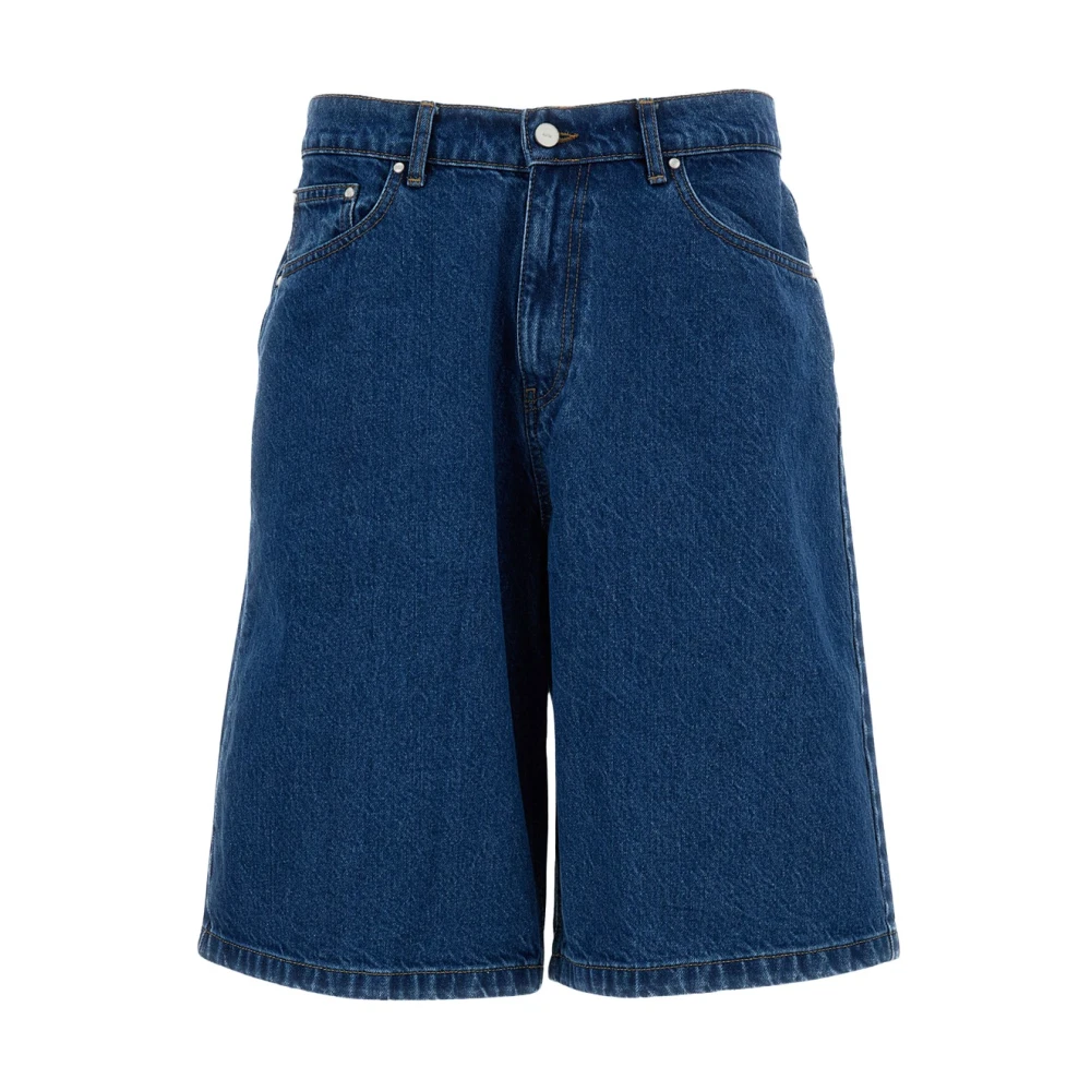 Arte Antwerp Men's Blue Denim Shorts, W34, Buttoned Denim Shorts