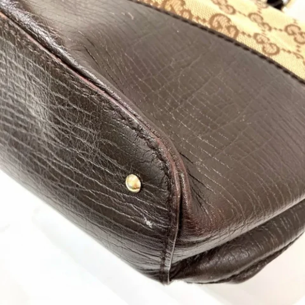 Gucci Vintage Pre-owned Canvas gucci-bags Brown Dames
