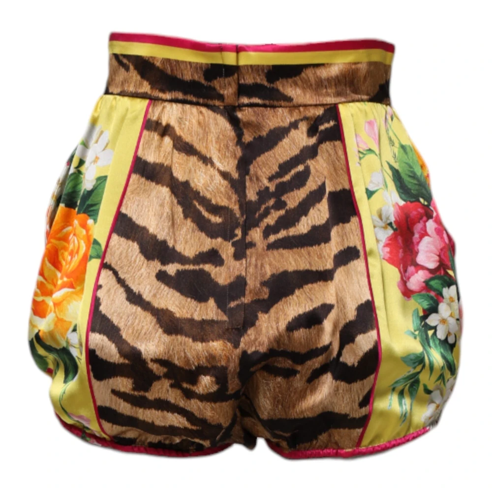 Dolce & Gabbana Women's Multicolor High Waist Shorts - Short Shorts - S - Shorts