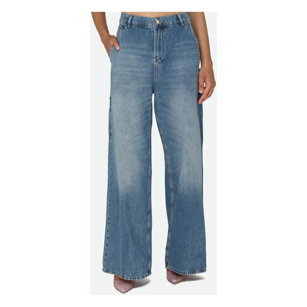 pinko Cargo Jeans Blauw Blue Dames