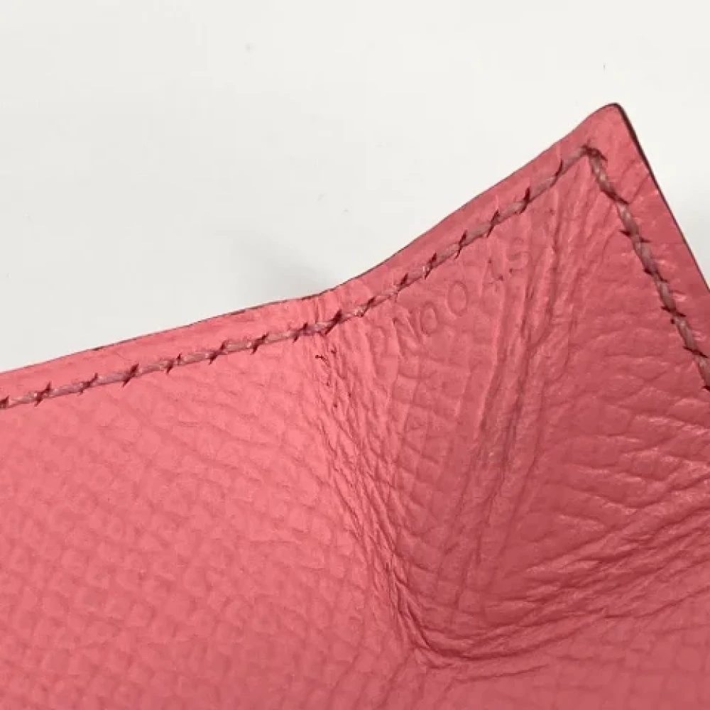 Hermès Vintage Pre-owned Leather wallets Pink Dames
