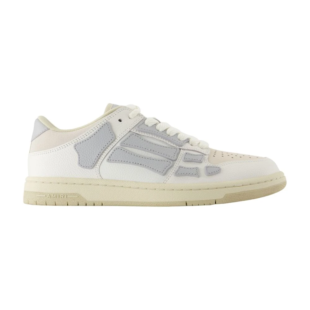 Amiri Men's Gray Sneakers, 6 Uk, Low Top Grey Leather Trainers