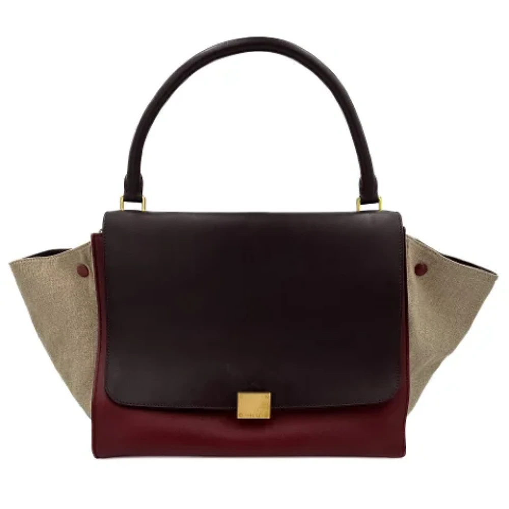 Celine Vintage Pre-owned Leather celine-bags Red Dames