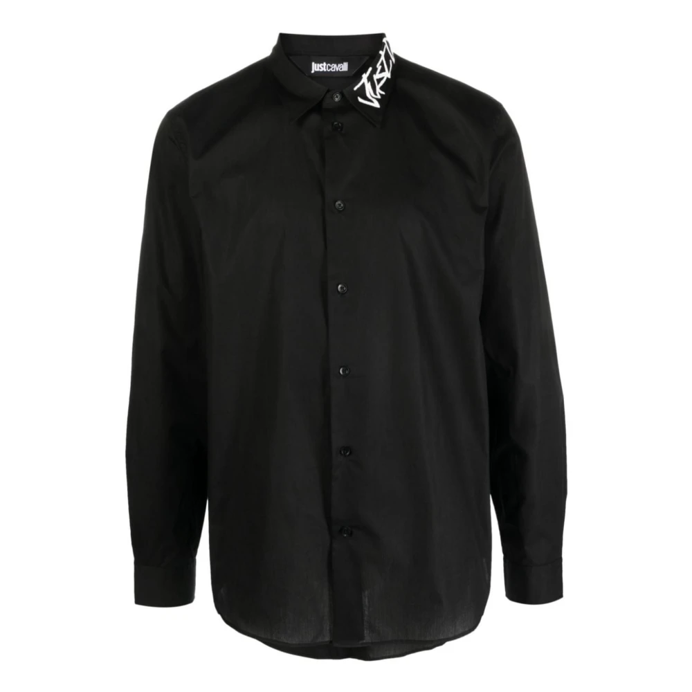 Just Cavalli Overhemden Black Heren