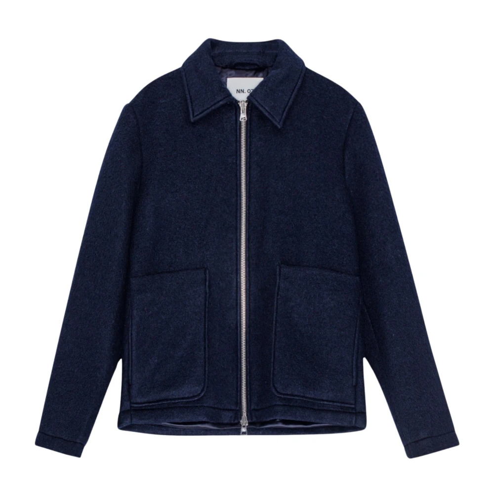 Nn07 Gael Stadium Jas Navy Blauw Blue Heren