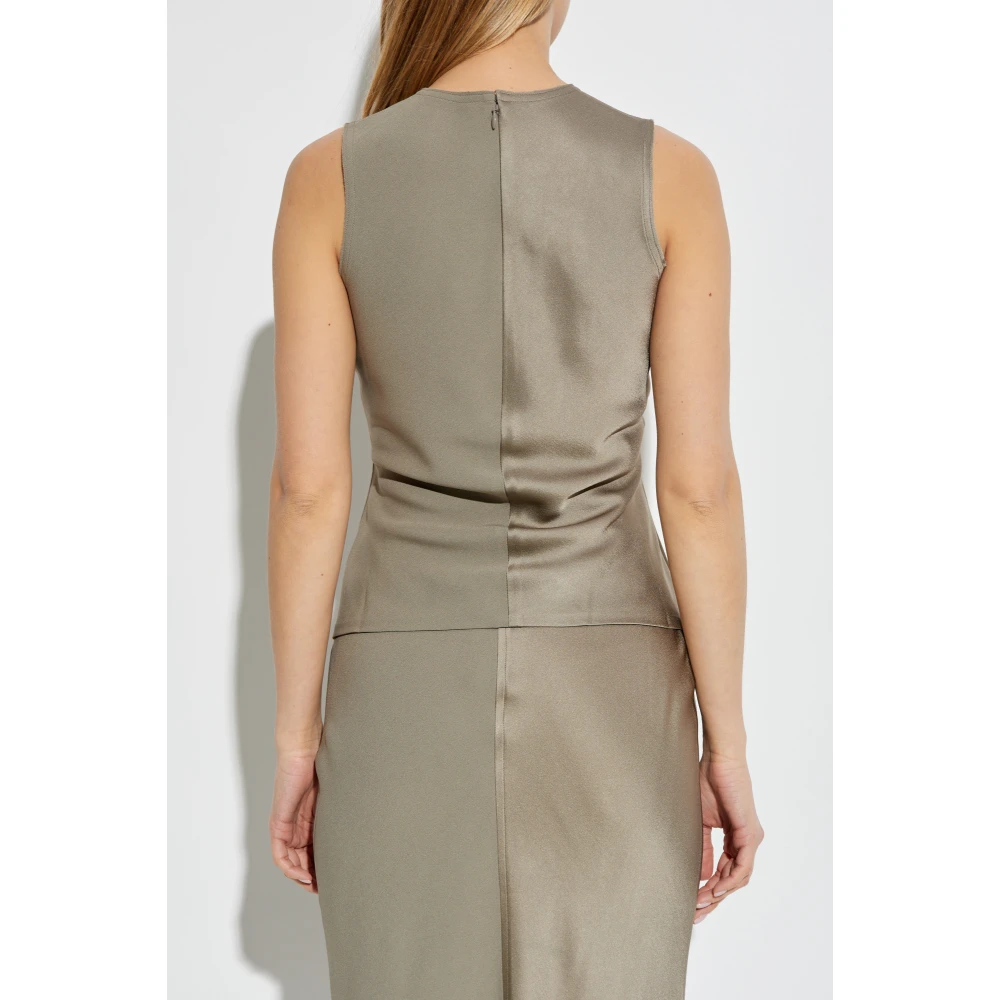 Ami Paris Top met Steekwerk Green Dames
