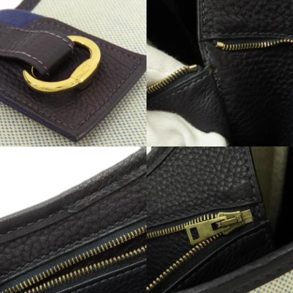 Hermès Vintage Pre-owned Fabric shoulder-bags Beige Dames