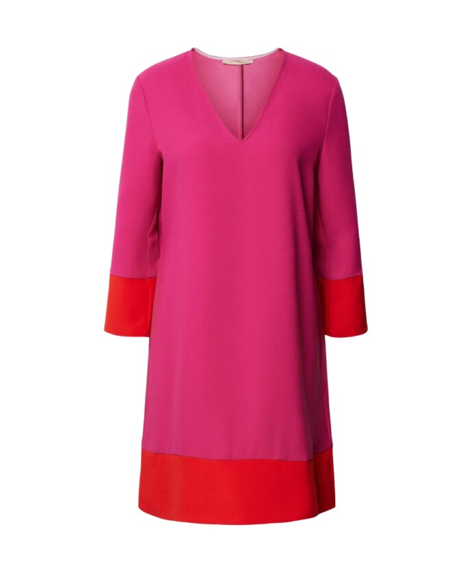 fuchsia-v-neck-dress-nuble-model