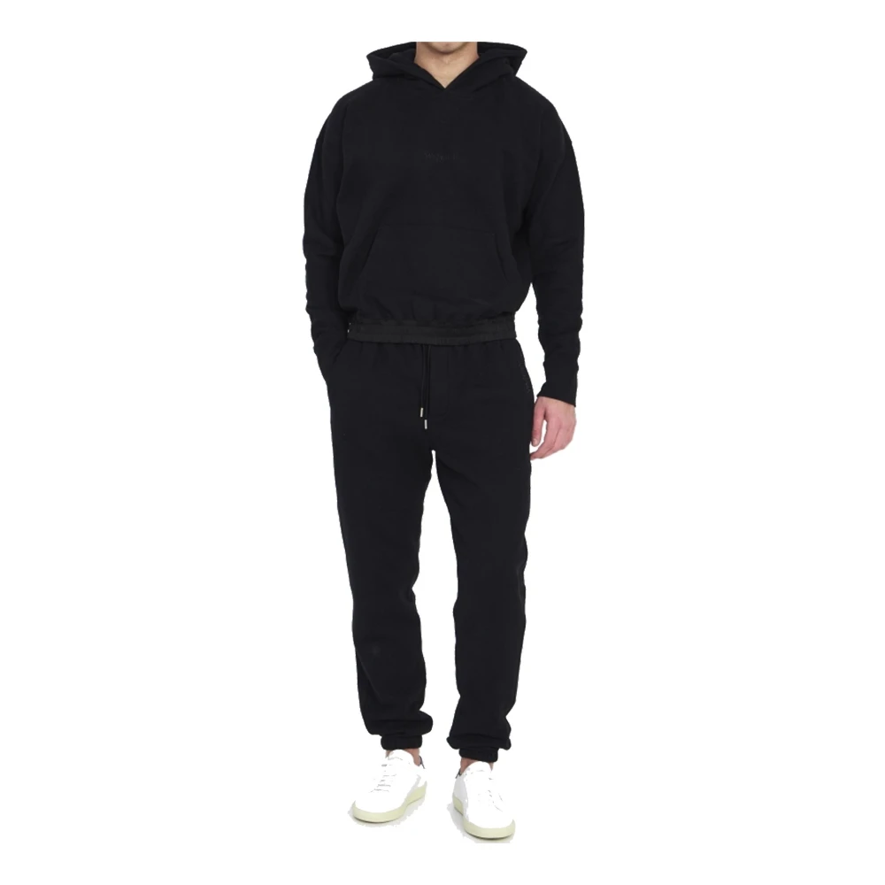 Saint Laurent Zwarte Joggingbroek Aw24 Black Heren