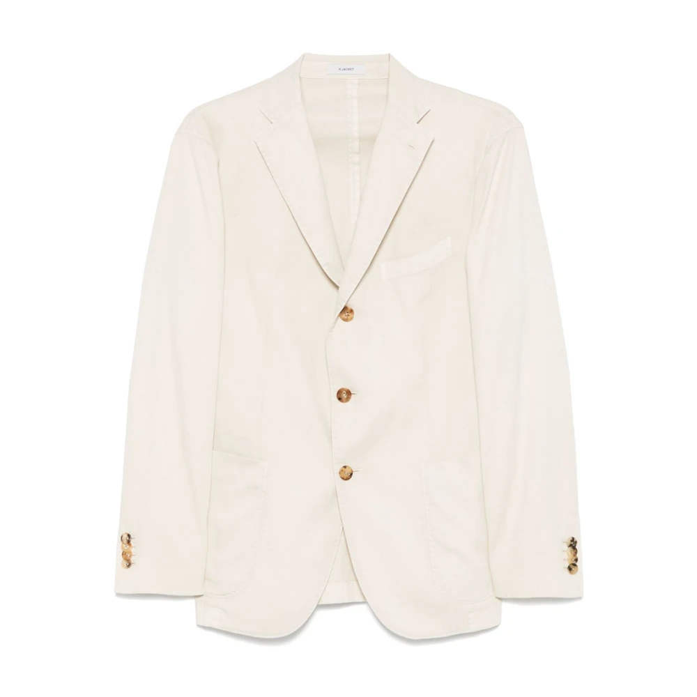 Boglioli Witte Single-breasted Blazer Stijlvol White Heren