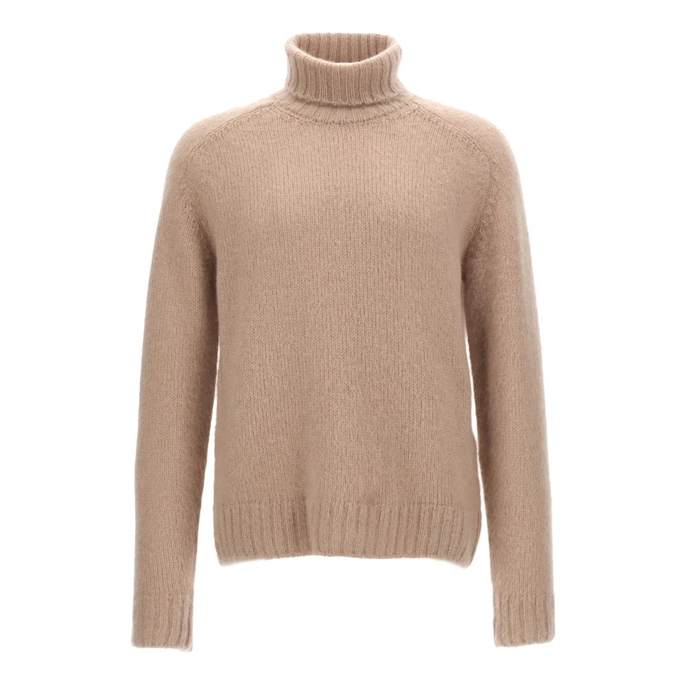 Tom Ford Pink Mohair Turtleneck Jumper - Male - Turtlenecks - L - Knitwear