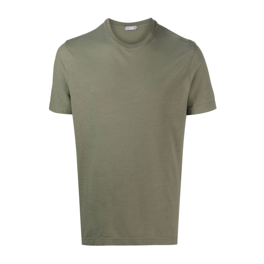 Zanone T-Shirts Green Heren