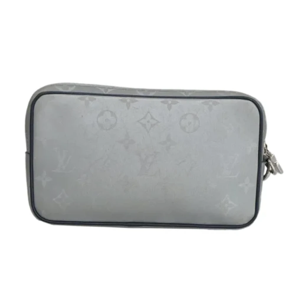 Louis Vuitton Vintage Pre-owned Canvas pouches Gray Dames