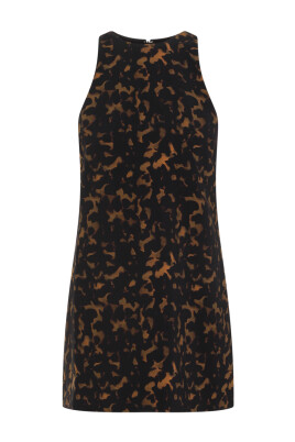 chic-brown-spotted-dress