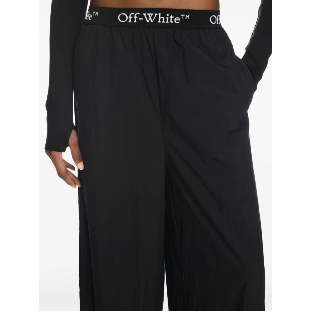 Off White Zwarte Broek Stijlvol Black Dames