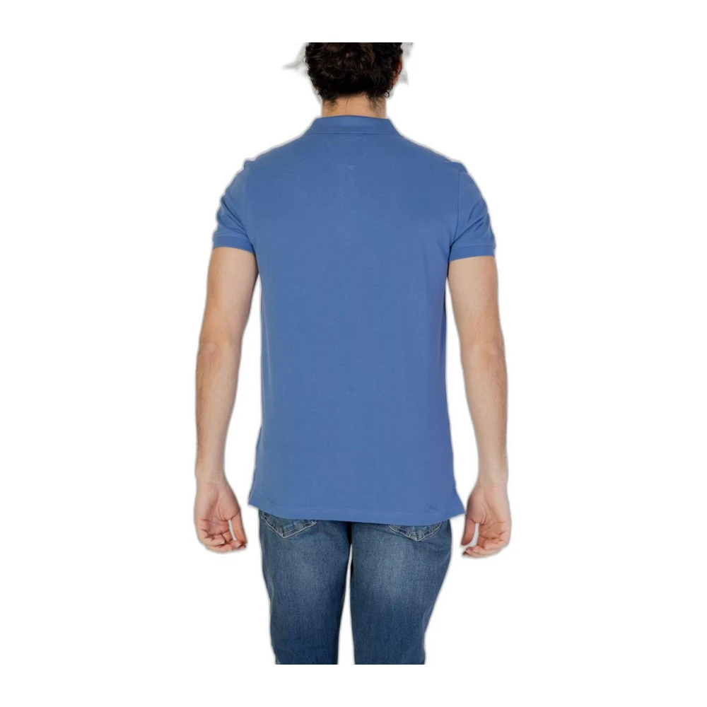 Tommy Jeans Katoenen poloshirt met korte mouwen Blue Heren