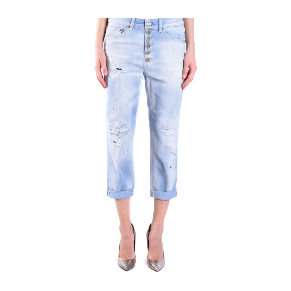 Dondup Trendy Cropped Jeans voor Dames Blue Dames