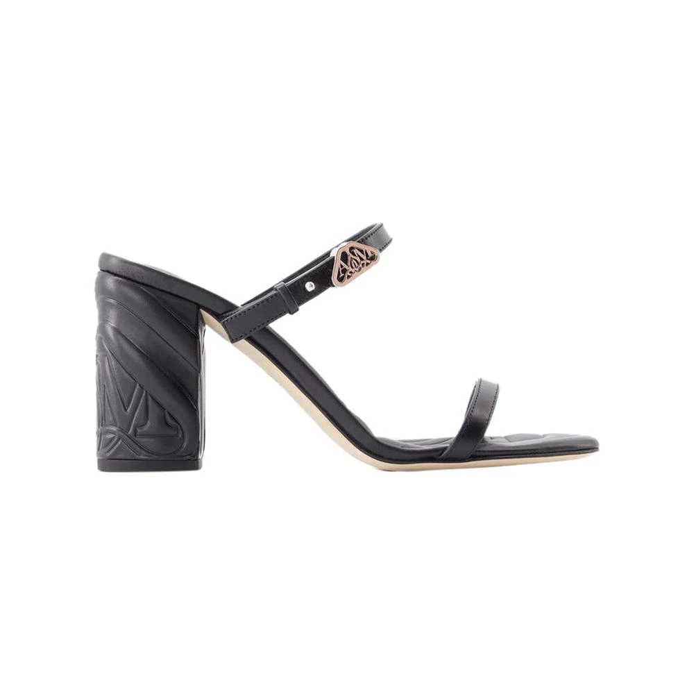 Gesteppte Blockabsatz Sandalen - Alexander McQueen - Modalova