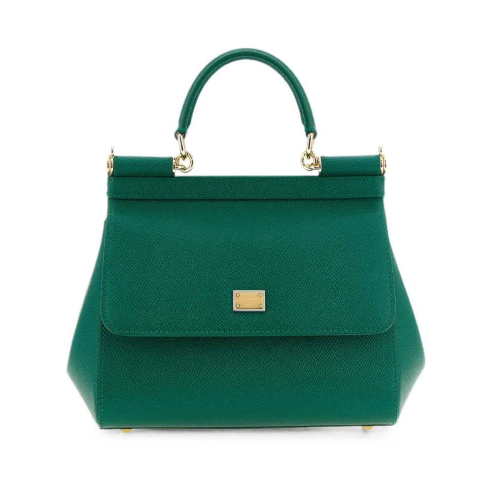 Dolce & Gabbana , Handbags, Female, Green, One Size, Sicily Crossbody Bag