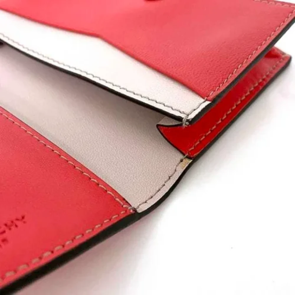 Givenchy Pre-owned Leather wallets Red Dames
