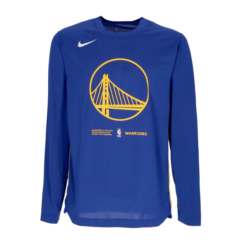 Nike Golden State Warriors Langarm T-Shirt Blue Heren