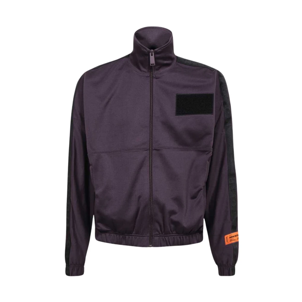 Heron Preston Sportieve Nylon Sweatshirt met Logo Bands Purple Heren