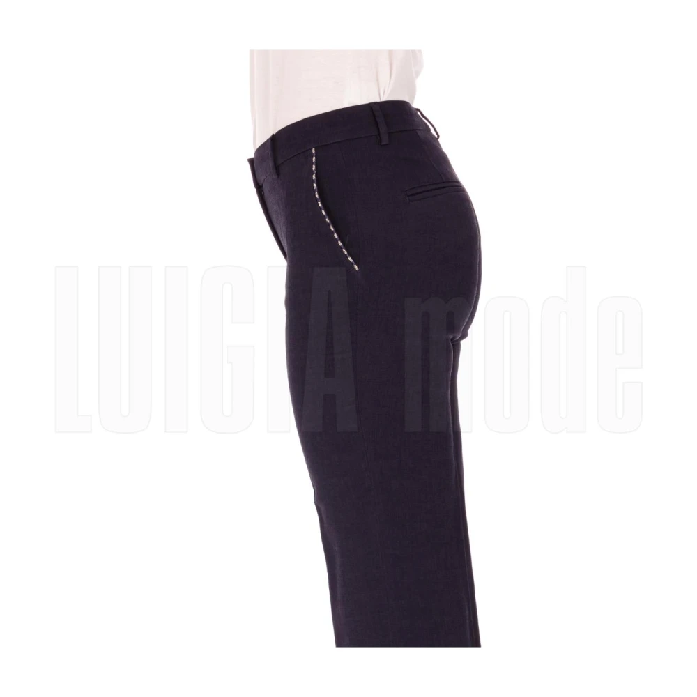 Via Masini 80 Stijlvolle Herenbroek Blue Dames