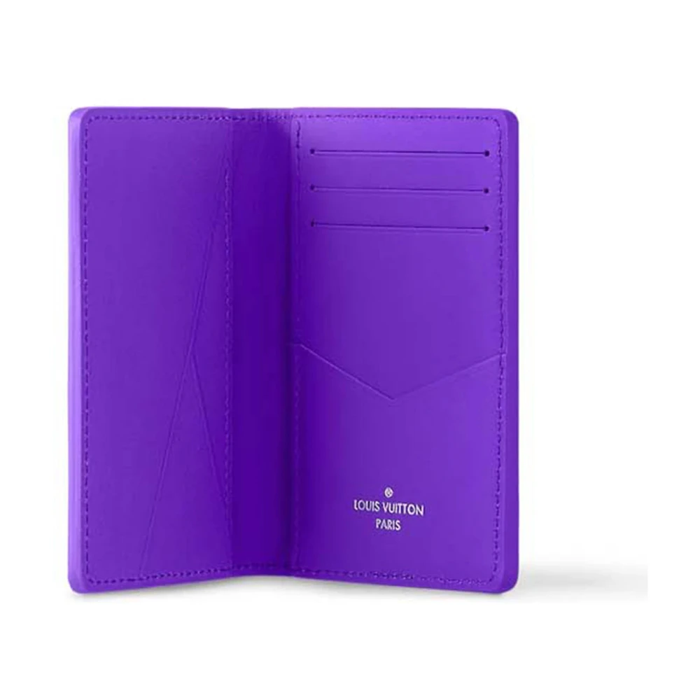 Louis Vuitton Paarse Monogram Leren Portemonnee Purple Dames