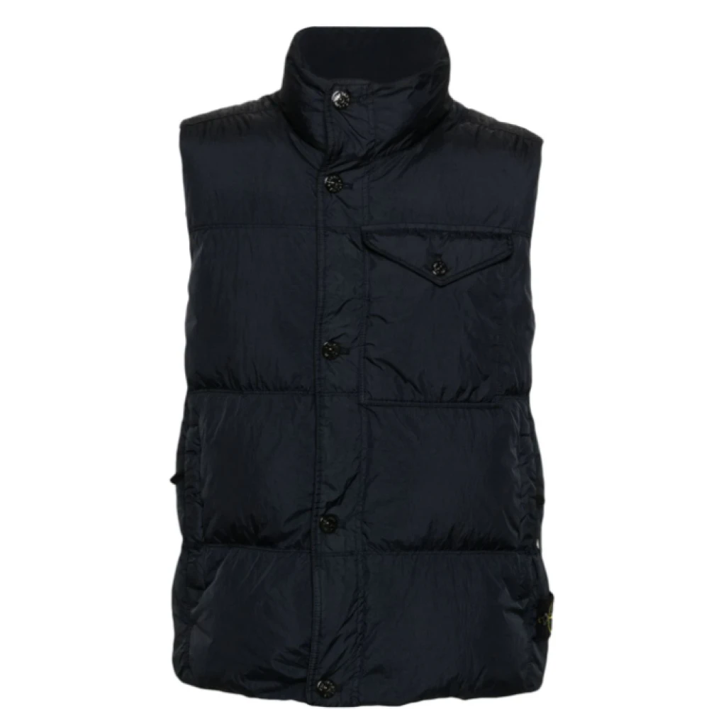 Stone Island Blauwe Jassen voor Mannen Blue Heren