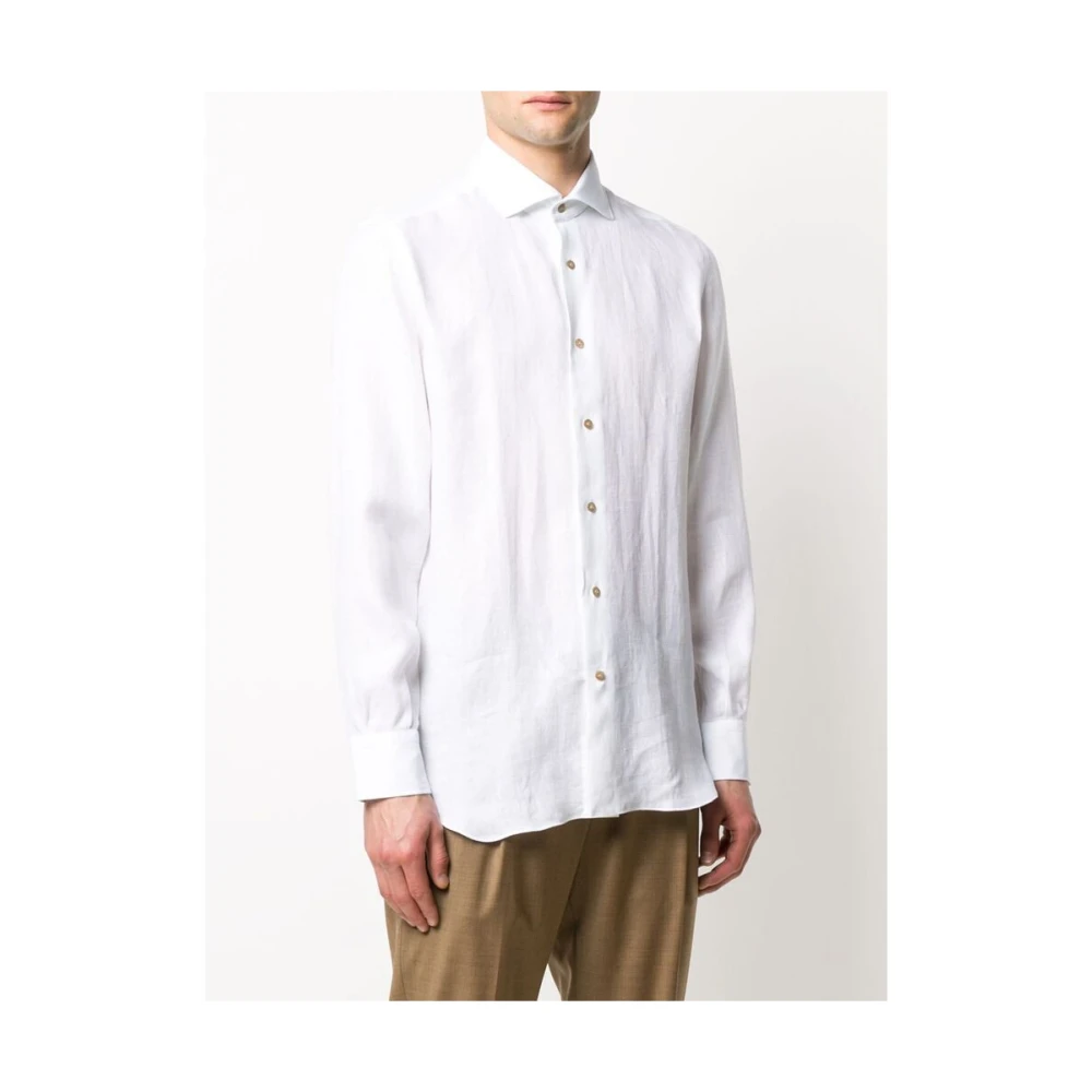Mazzarelli Casual Shirts White Heren