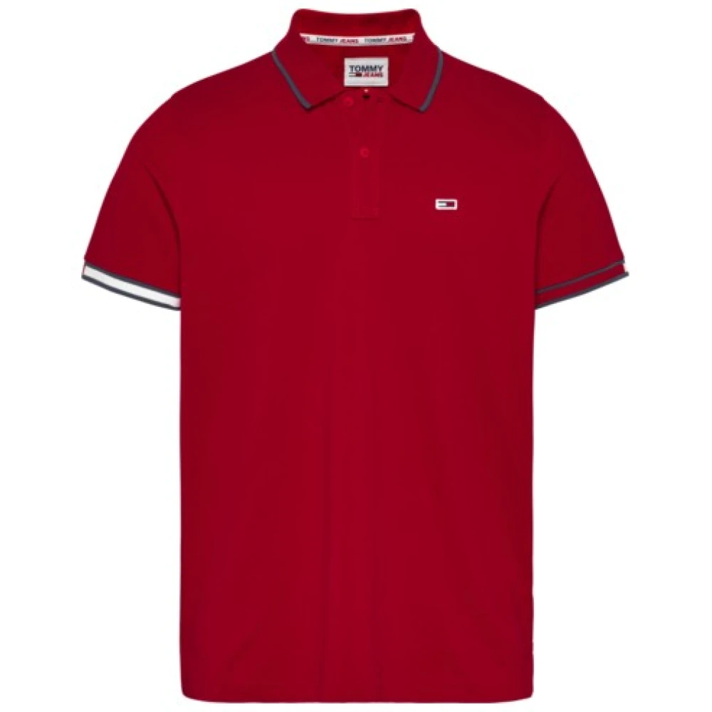Tommy Hilfiger Organisk Bomull Polo Red, Herr