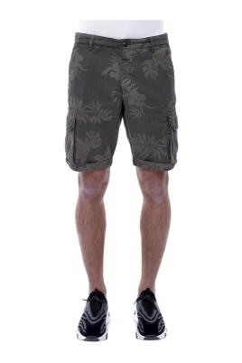 Cargo Linne Shorts med Bladtryck