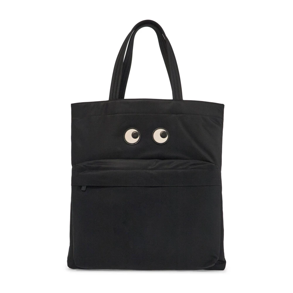 Anya Hindmarch Ogen Patch Tote Tas Black Dames