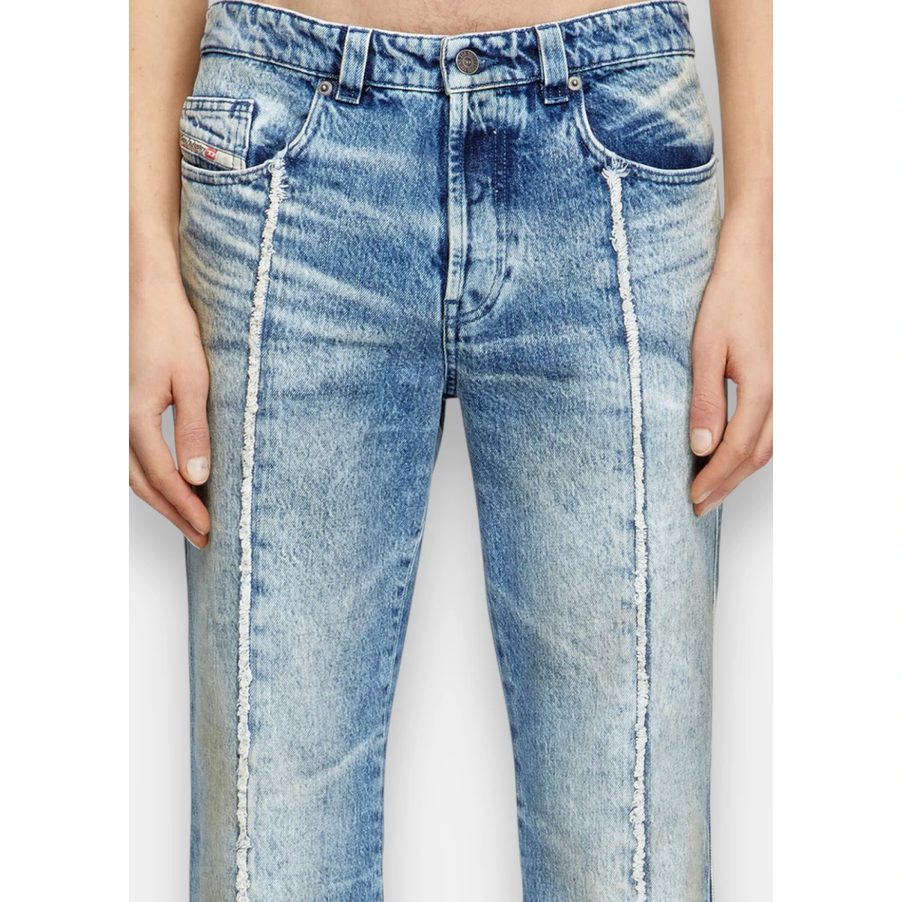 Diesel Bootcut Jeans met D-Buck Detail Blue Heren