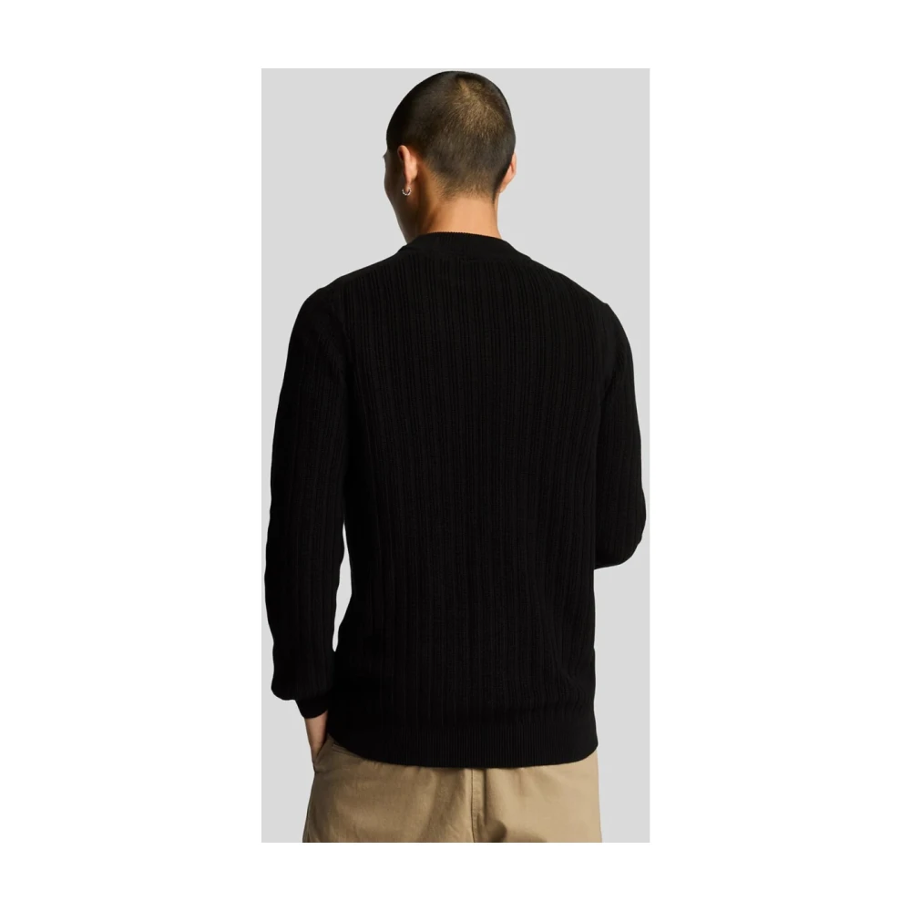 Lyle & Scott Zwart Langemouw Gebreid Black Heren