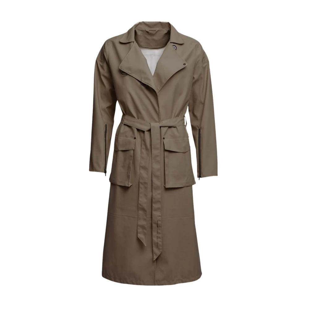 Stutterheim Lichtgewicht Waterdichte Trenchcoat Green Dames