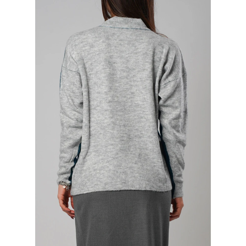 H2O Hoge hals trui Casual-Chic Blauw Green Dames