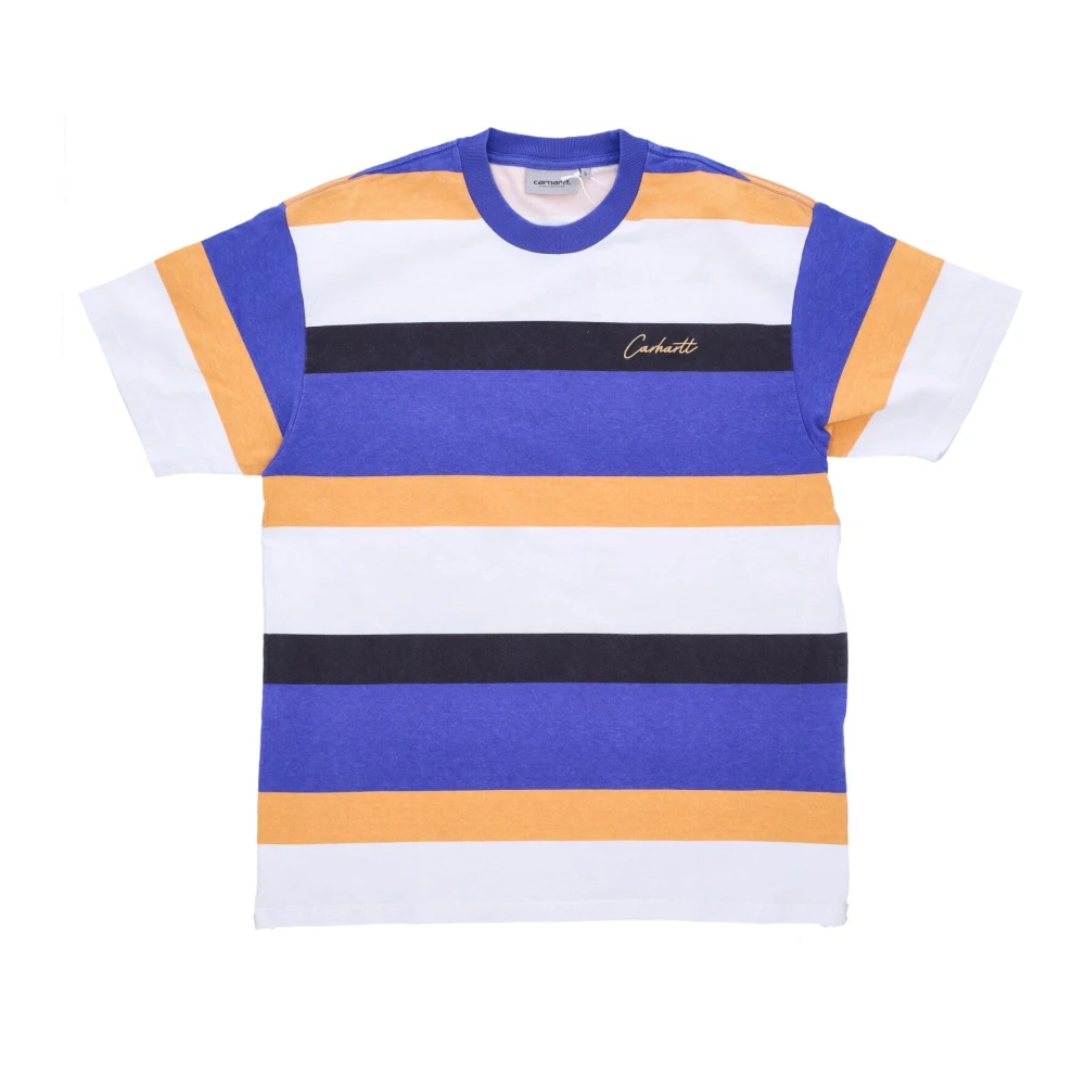 Carhartt WIP Gestreept T-shirt Zachte pasvorm All Over Multicolor Heren