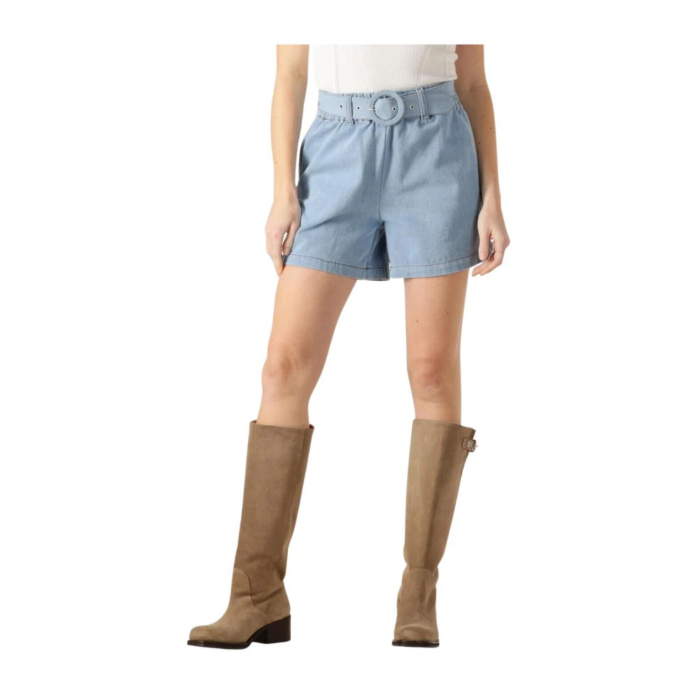 Est'Seven Blauwe veelzijdige shorts voor vrouwen Blue Dames