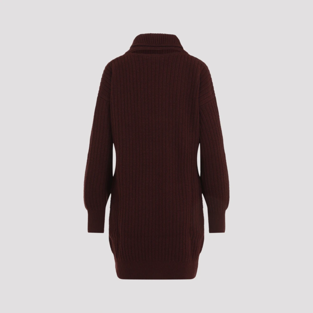 Victoria Beckham Rode Jurk voor Vrouwen Aw24 Red Dames
