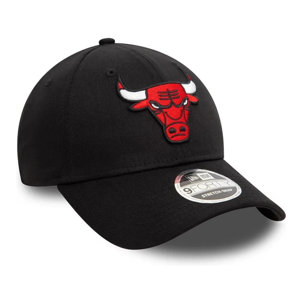 new era Zwarte Bulls NBA Patch Pet Black Heren