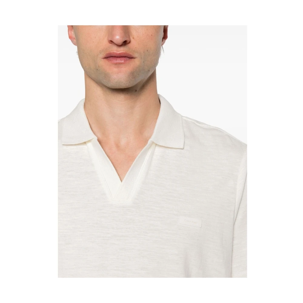 Calvin Klein Polo Shirts White Heren