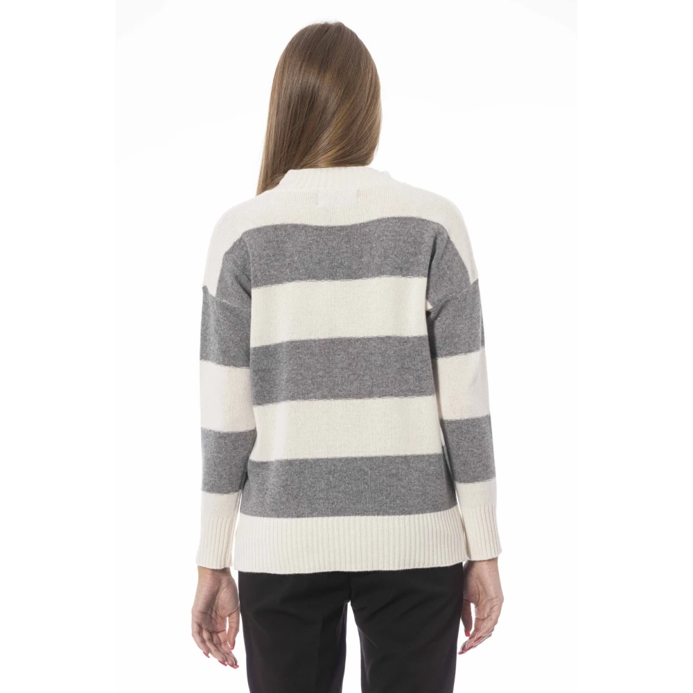 Baldinini Trendy Gebreide Top Volterra Stijl Gray Dames