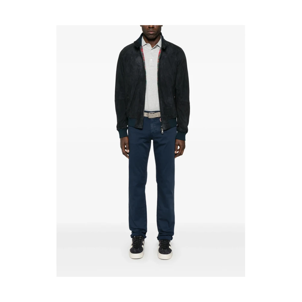 Tramarossa Navy Blauwe Klassieke Knoop Jeans Blue Heren
