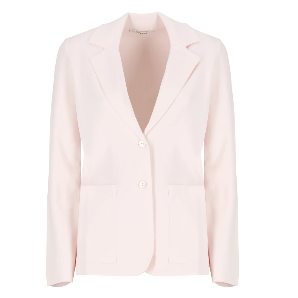 Kangra Roze Kasjmier Blazer Peak Revers Pink Dames