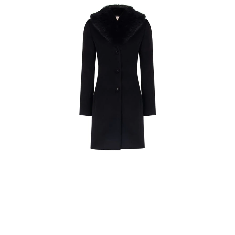 RINASCIMENTO Polyester Jas Herfst Winter Collectie Black Dames