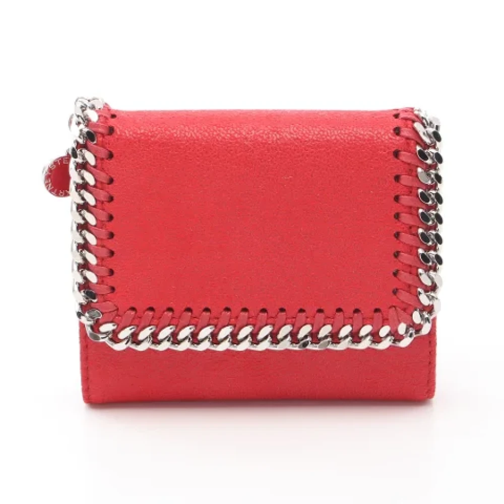Stella McCartney Pre-owned Leather wallets Red Dames