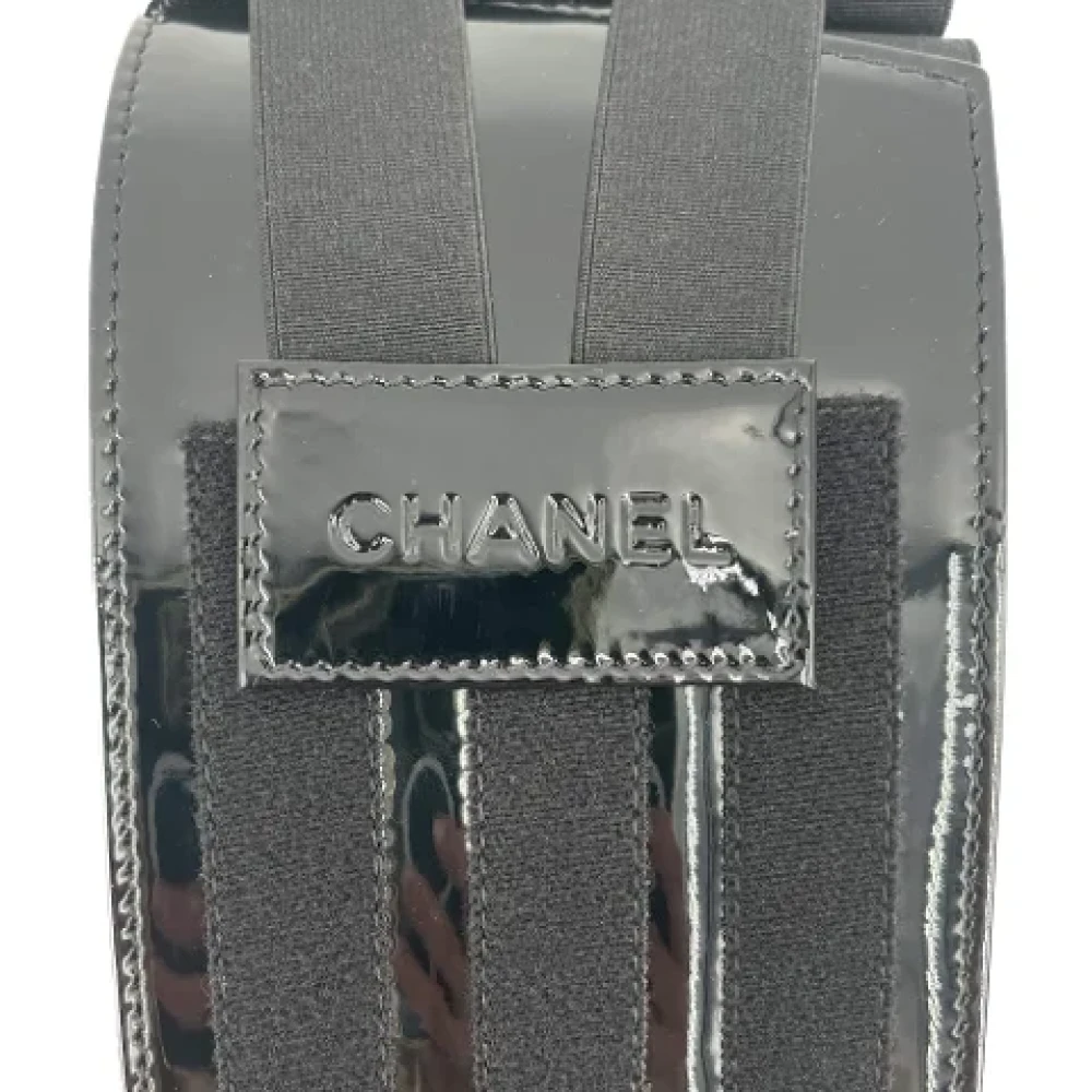Chanel Vintage Pre-owned Leather belts Black Dames
