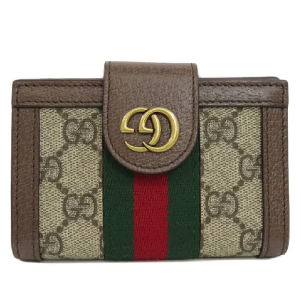 Gucci Vintage Pre-owned Fabric gucci-bags Beige Dames